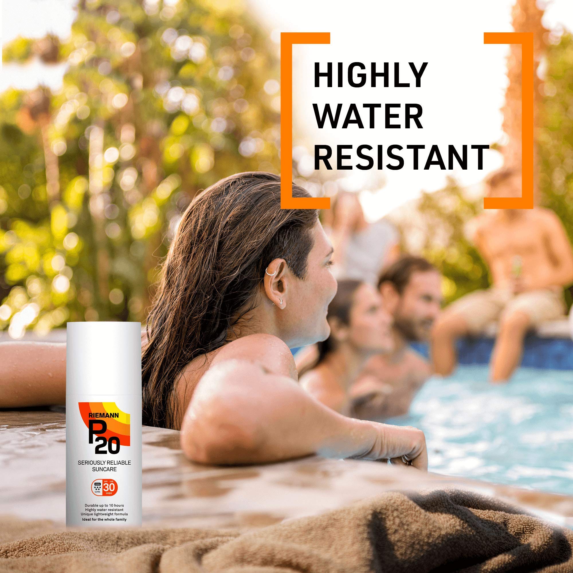 Riemann P20 stays effective after swimming for active days.
