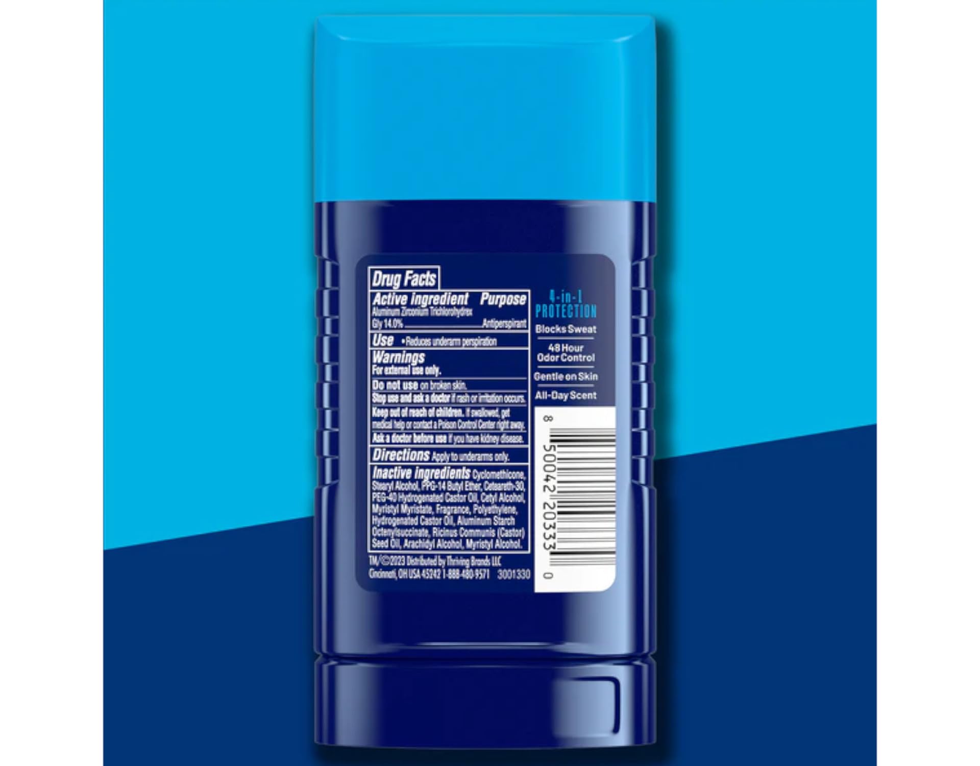 Right Guard Sport Fresh Scent Invisible Solid premium stick design for comfortable wear.