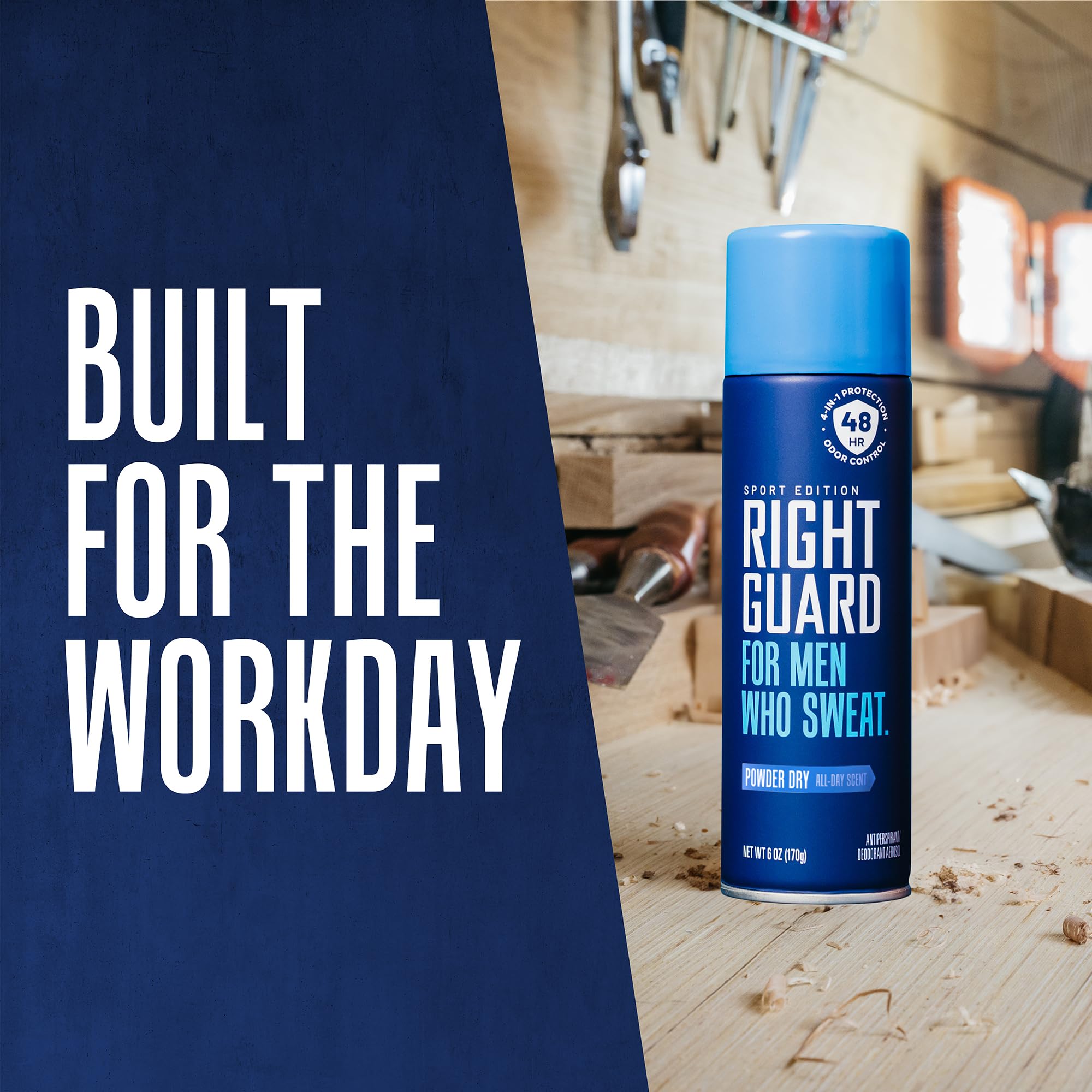 Right Guard Sport Long-lasting fresh scent keeps you confident during workouts.