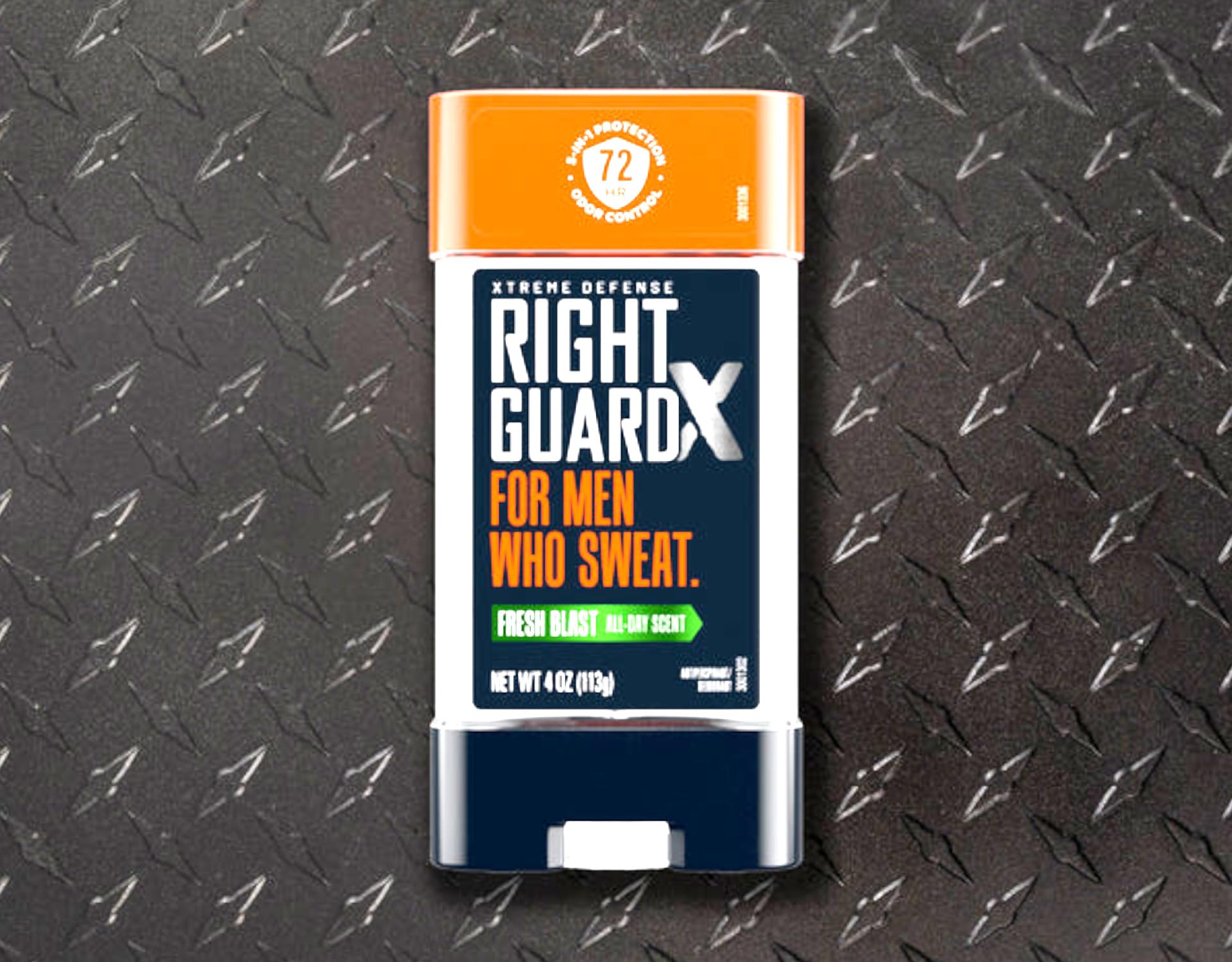 Skin-absorption view of Right Guard Xtreme Defense Gel Fresh Blast.