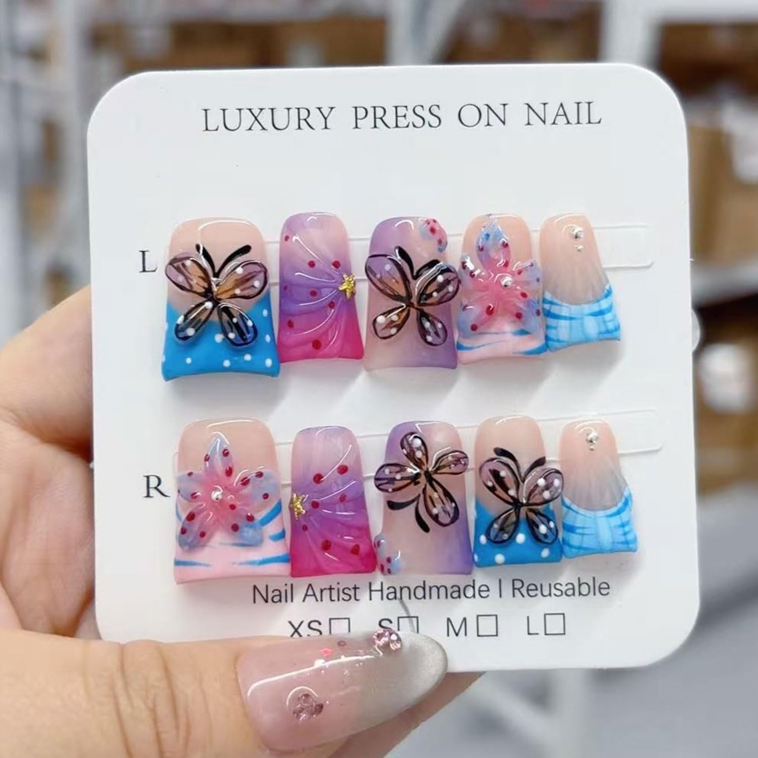RIICFDD duck design press-on nails for chic looks