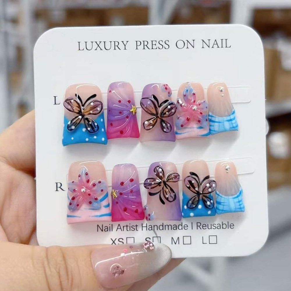 RIICFDD duck design press-on nails for chic looks