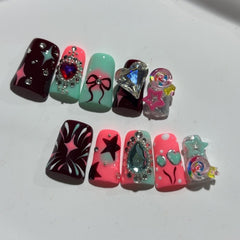 RIICFDD duck nails 12 sizes — natural fit for various nail shapes.