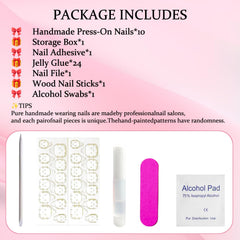 RIICFDD handmade acrylic nails with precise edge shaping