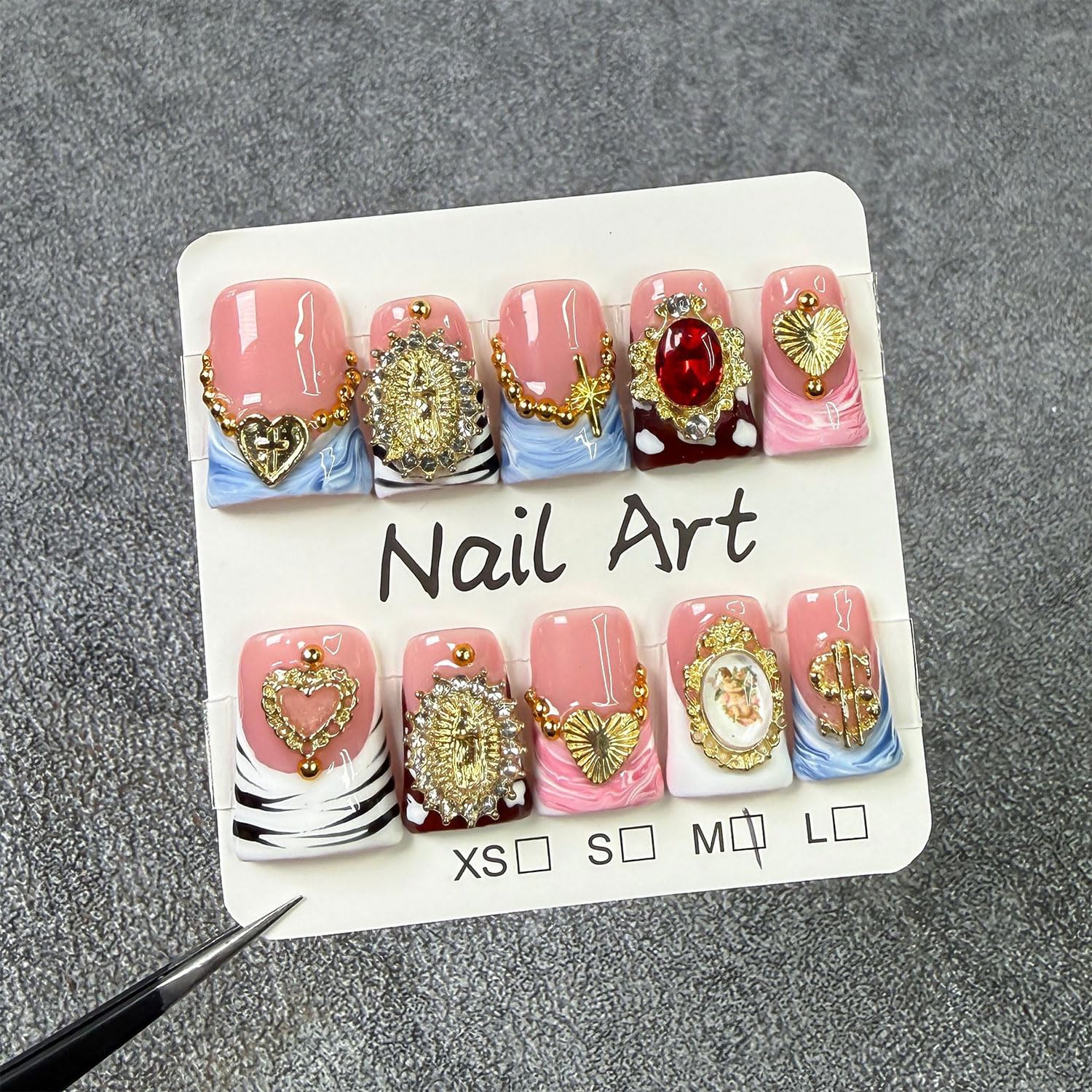 RIICFDD handmade acrylic nails kit with glue enables salon-at-home manicure
