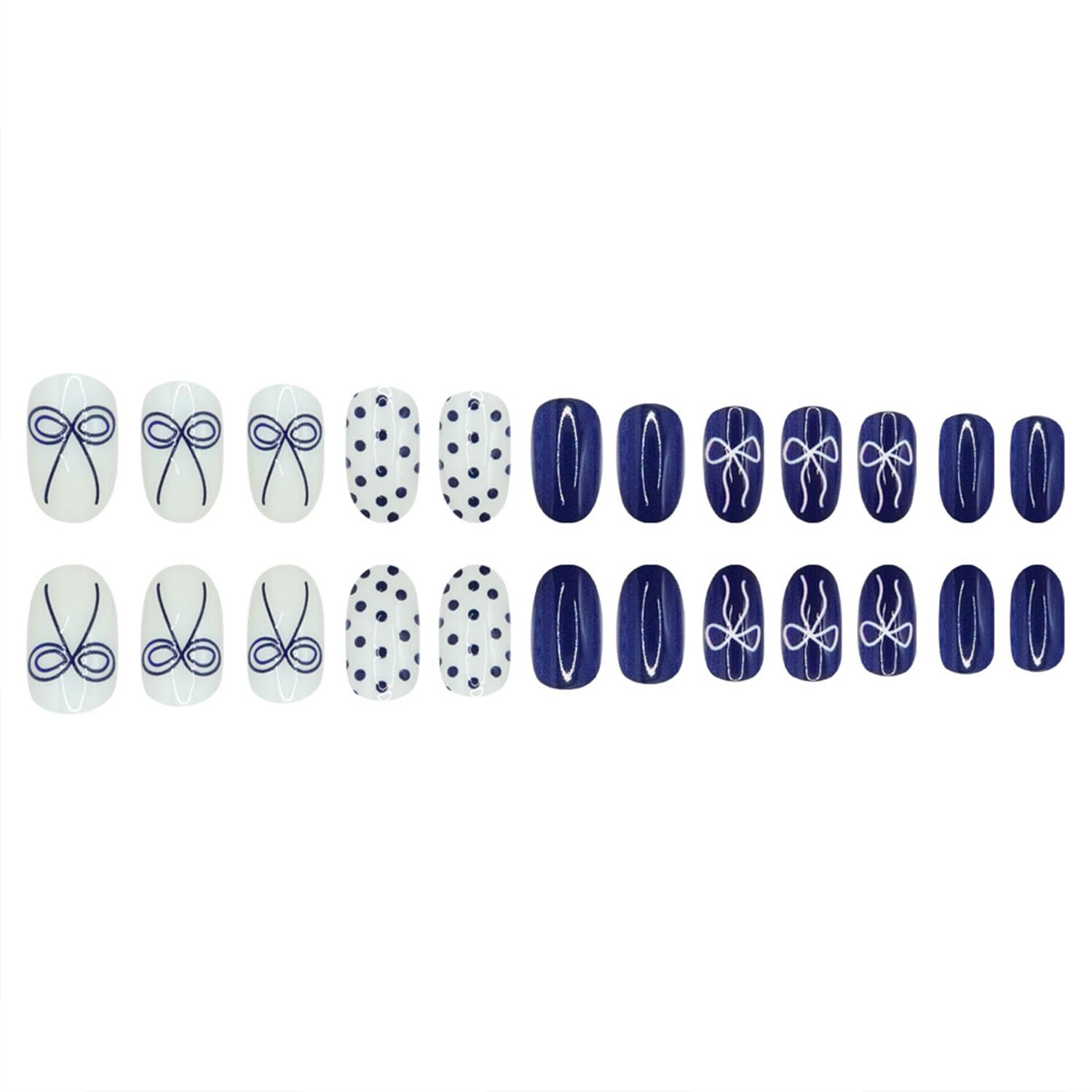 RIICFDD glossy dark blue finish nails ideal for weddings and parties