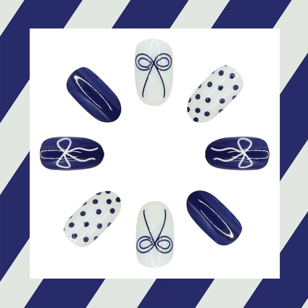 RIICFDD easy-apply press-on nails with jelly glue for quick DIY manicure