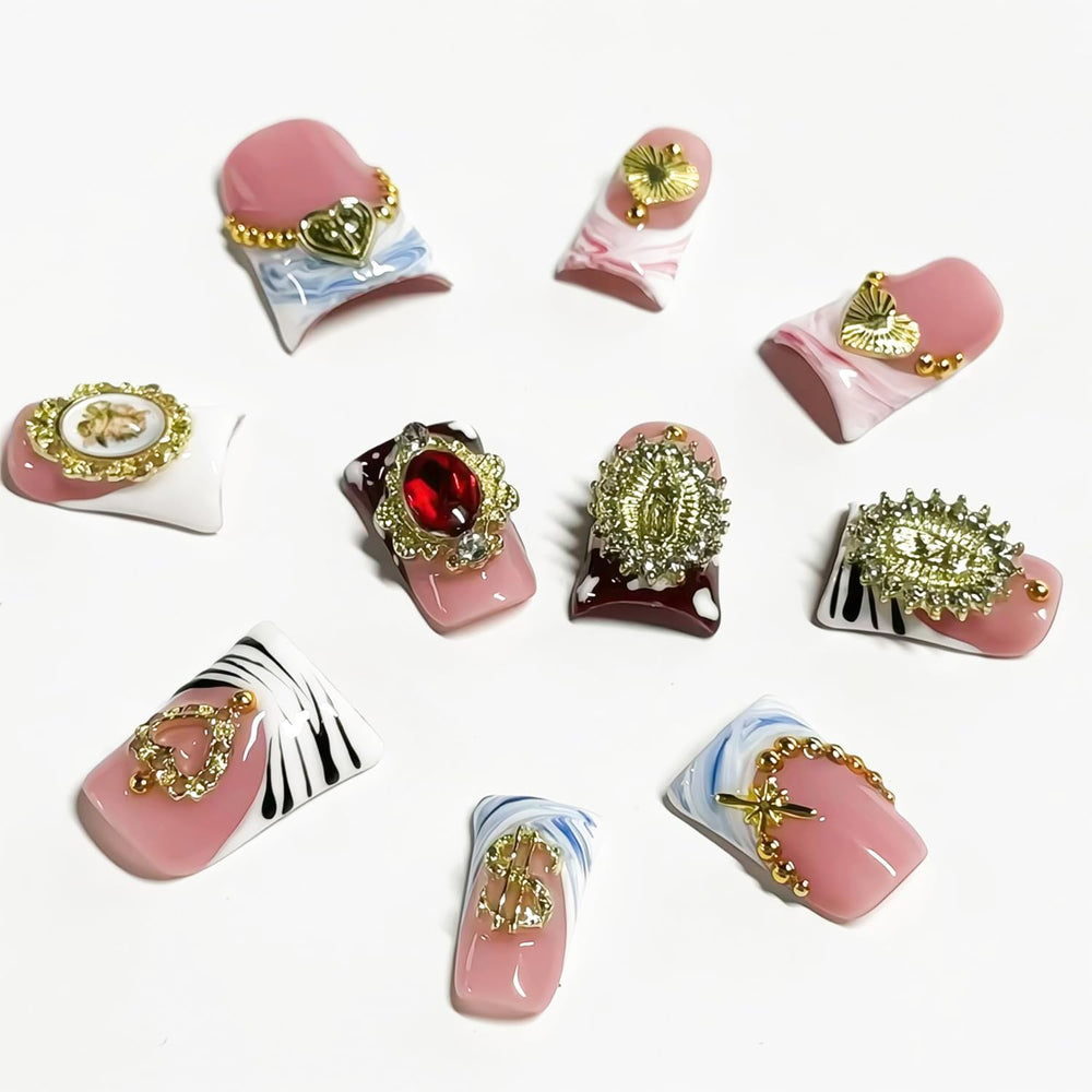 RIICFDD reusable press-on nails in five sizes ensure versatile fit