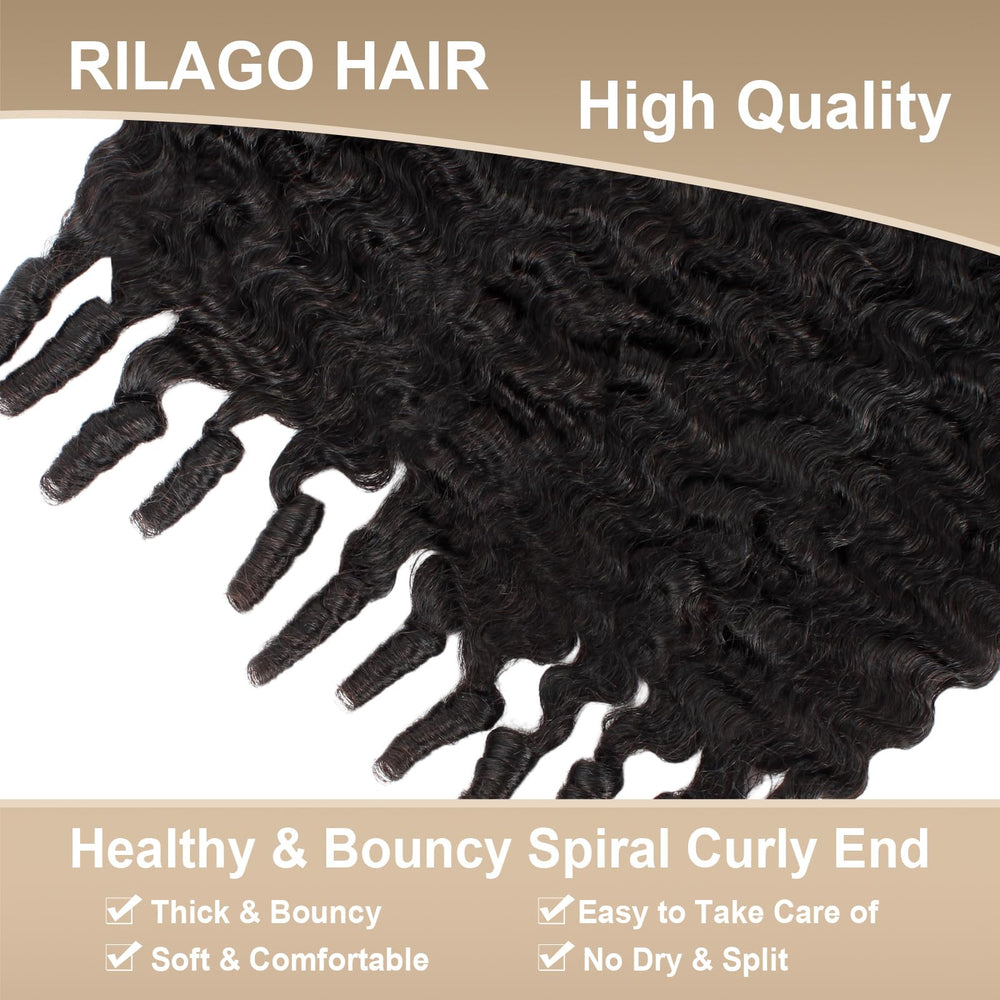 Rilago Burmese curly bundles double-weft durability reduces shedding.