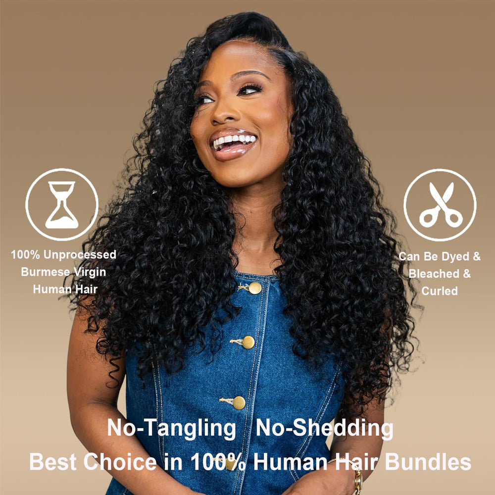 Rilago Burmese curly bundles virgin hair quality supports versatile styling.