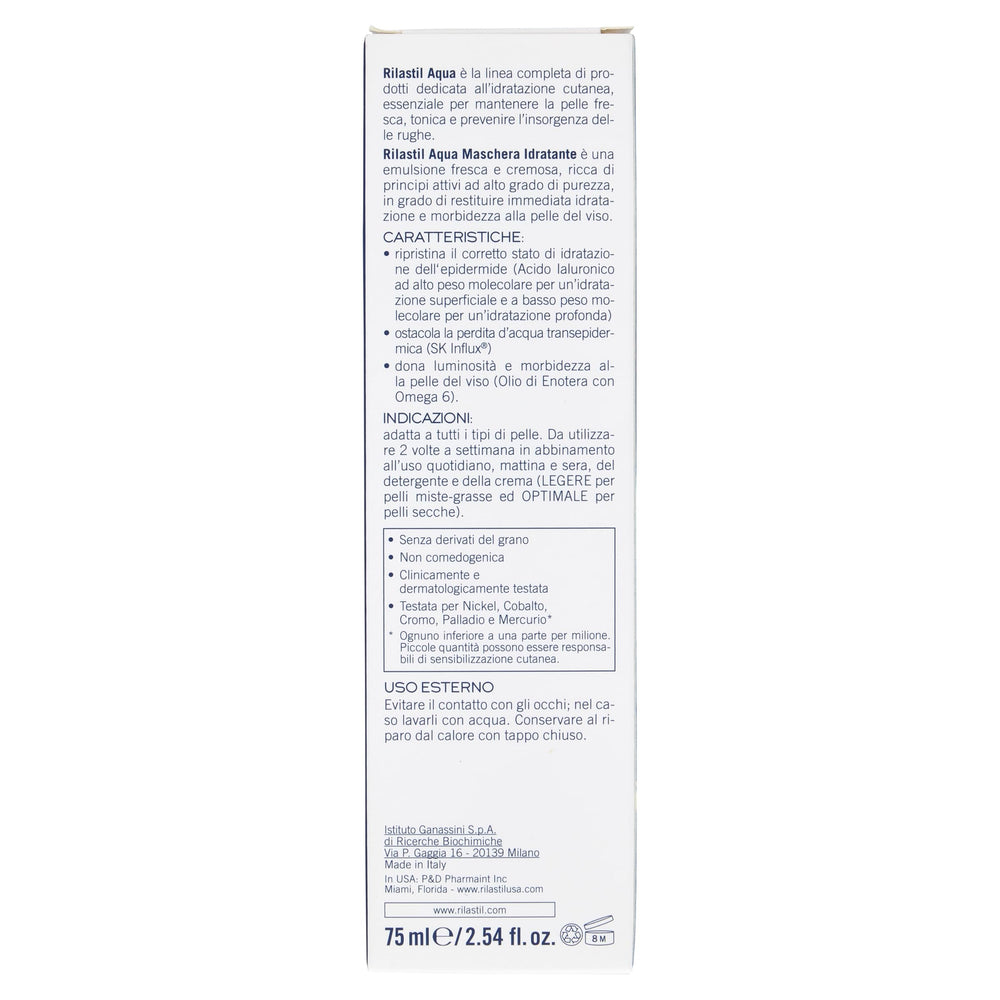 Rilastil Aqua Hydrating Mask integrated into skincare routine for balanced hydration