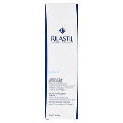 Rilastil Aqua Hydrating Mask texture during application for soothing moisturization