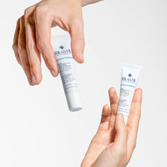 Rilastil Hydrotenseur eye contour cream packaging emphasizes compact travel friendly design