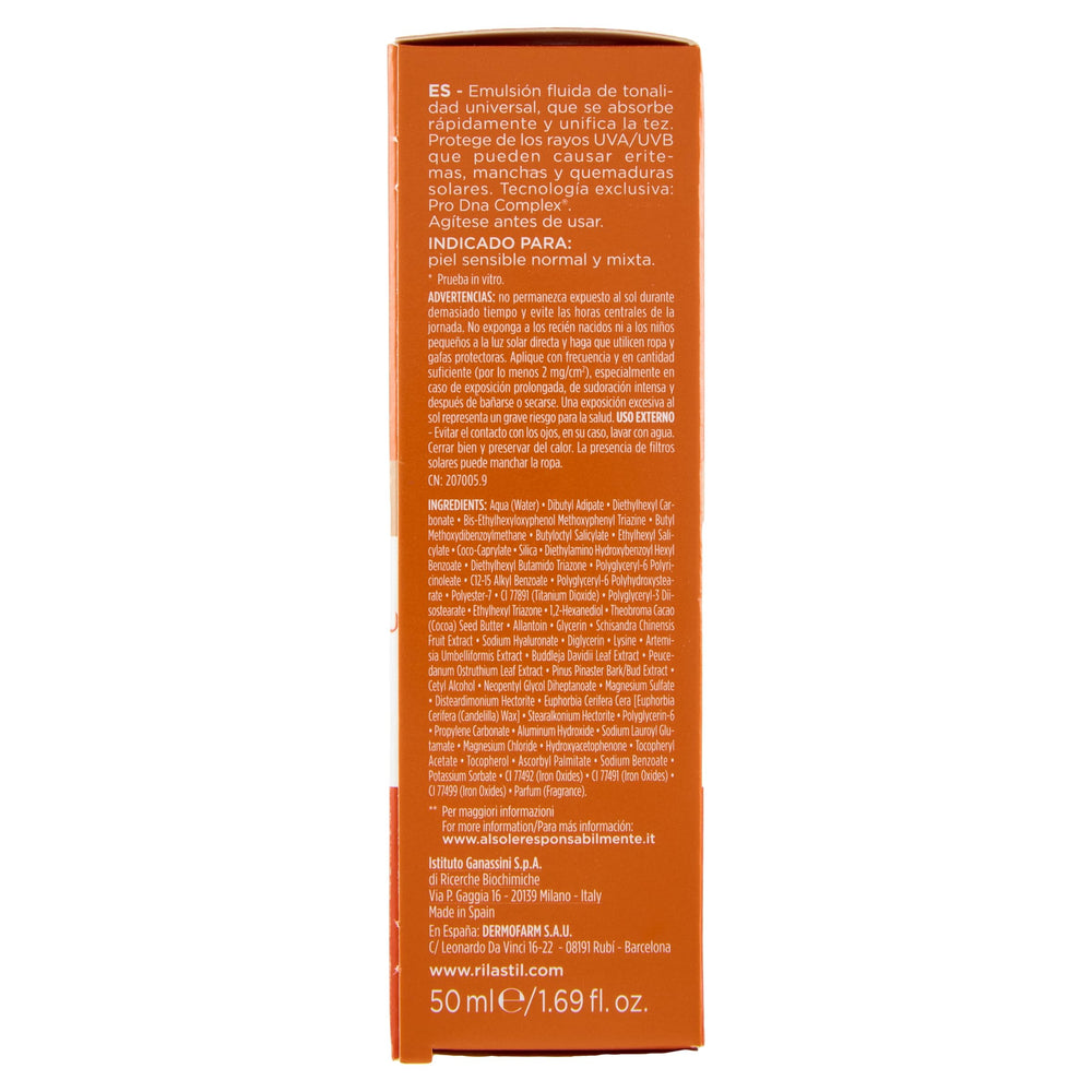 Rilastil Sun System Water Touch hydro-emulsion texture for breathable coverage