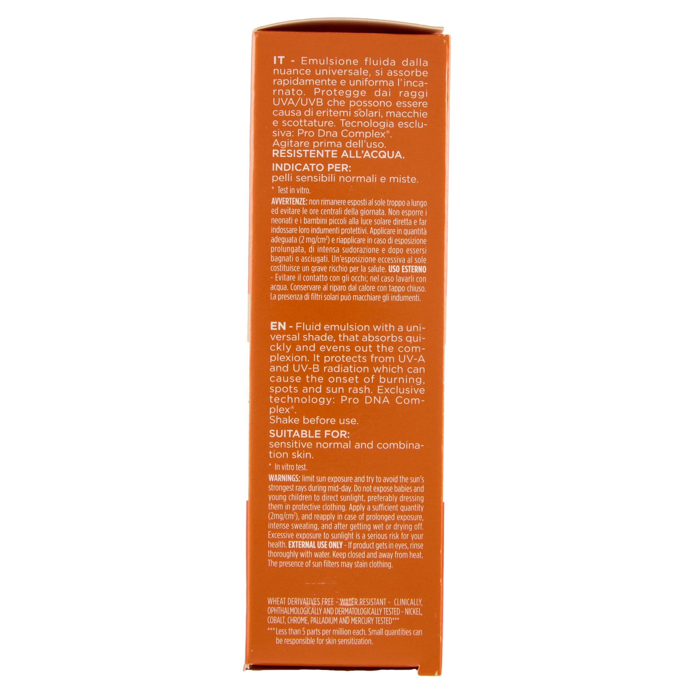 Rilastil Sun System Water Touch packaging close-up for easy application