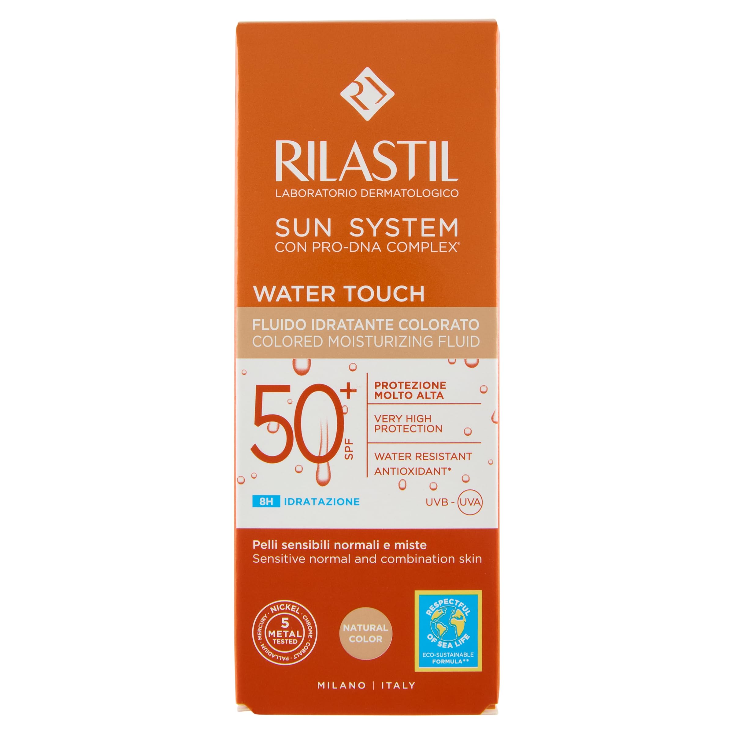 Rilastil Sun System Water Touch SPF 50 on-skin application for sun protection