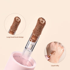 Silky texture of RILIMIOO Starlight Glotion Stick for seamless blending.