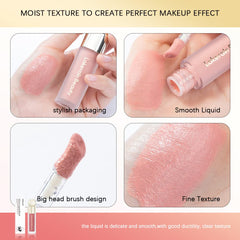 RILIMIOO liquid blush color swatches showcase five vibrant shade options.
