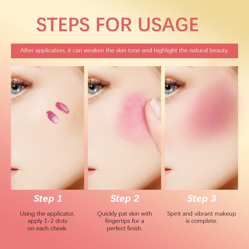 Soft sponge applicator of RILIMIOO blush enabling easy blending.