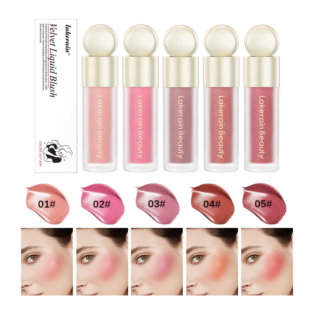 RILIMIOO liquid blush vegan cruelty-free formula suits everyday makeup.