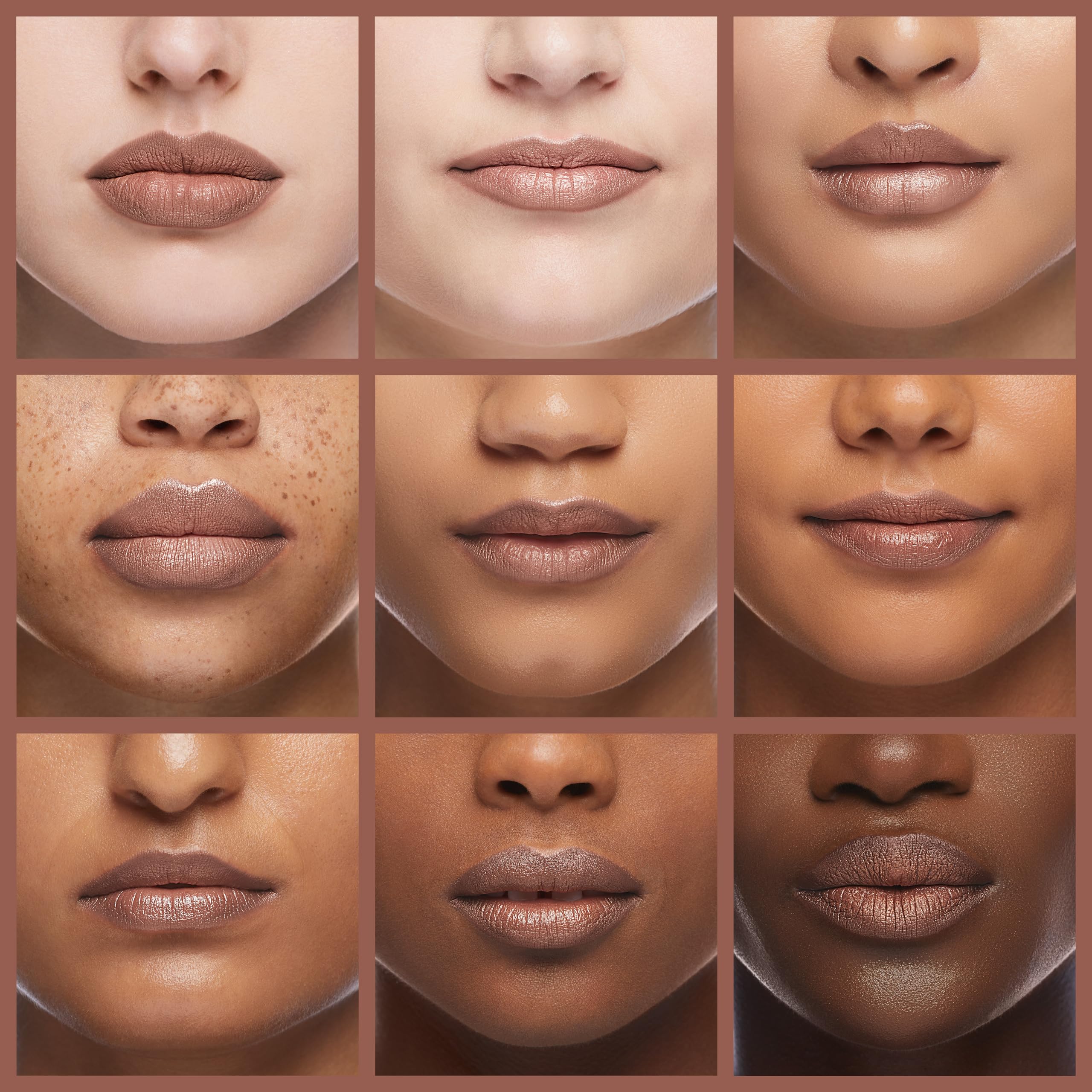 Rimmel 1000 Kisses lip liner packaging highlights creamy texture and long-lasting colour.