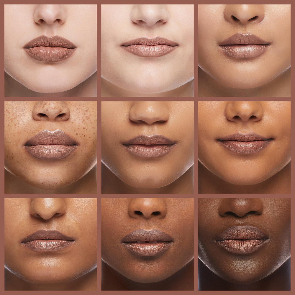 Rimmel 1000 Kisses lip liner packaging highlights creamy texture and long-lasting colour.
