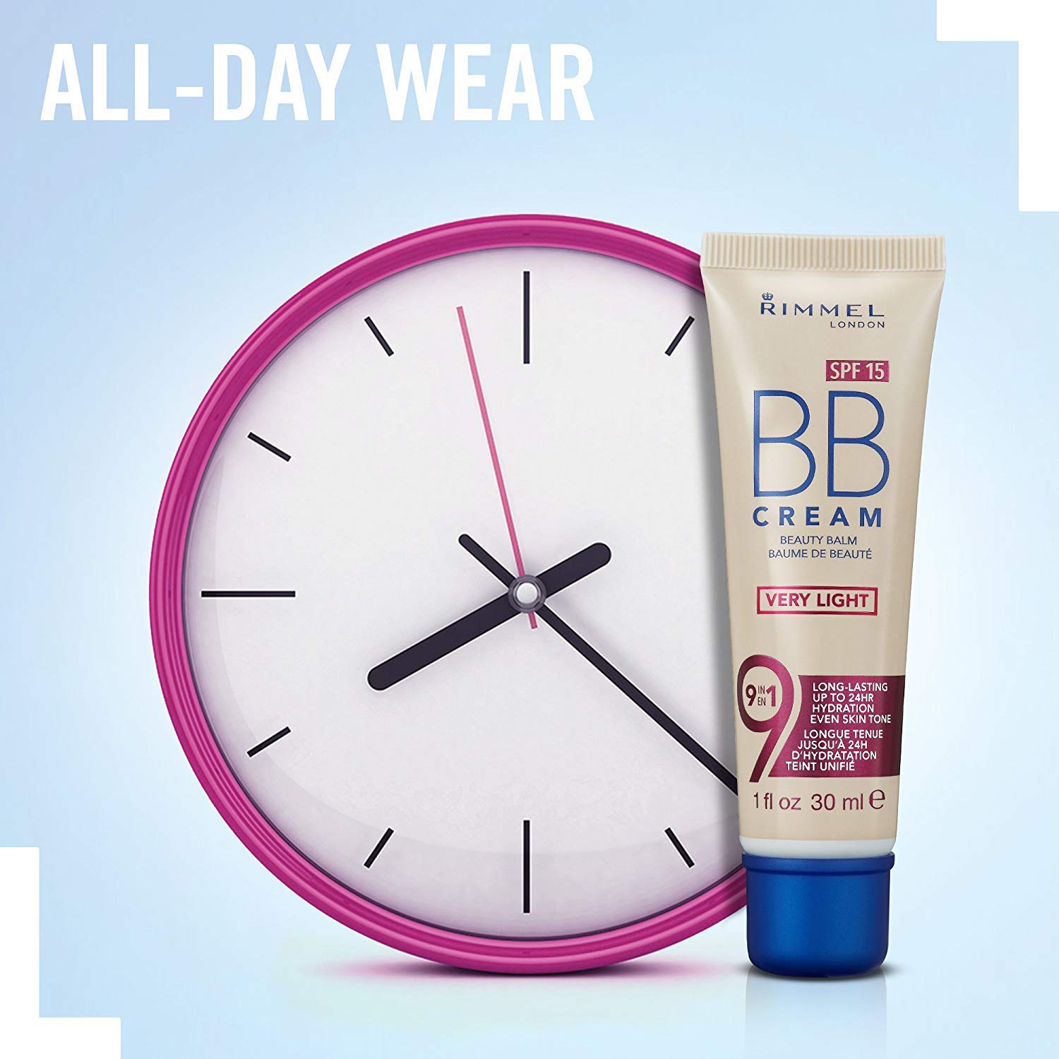 Rimmel BB Cream SPF 15 provides daily sun protection.