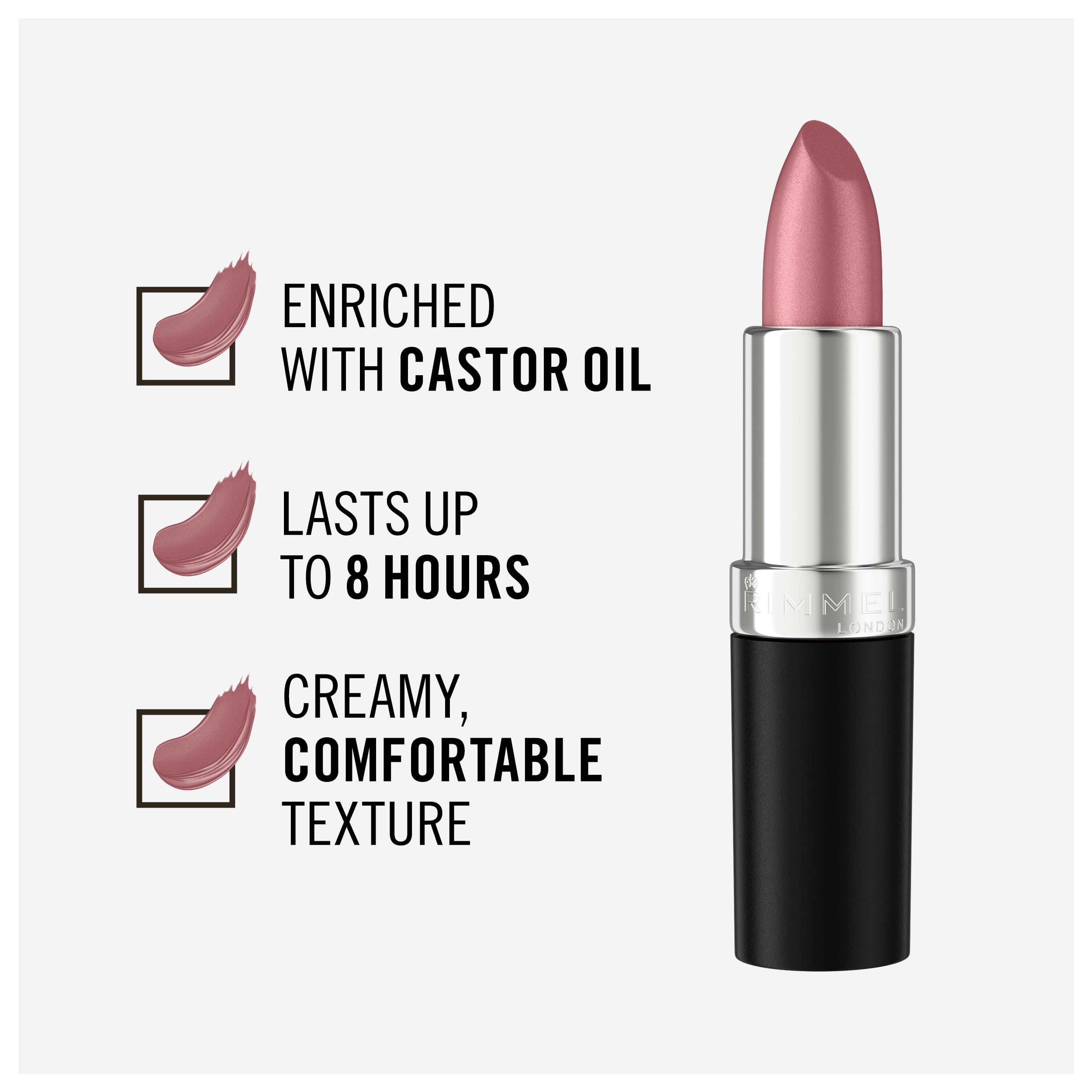 Rimmel Lasting Finish Lipstick Candy application with smooth glide