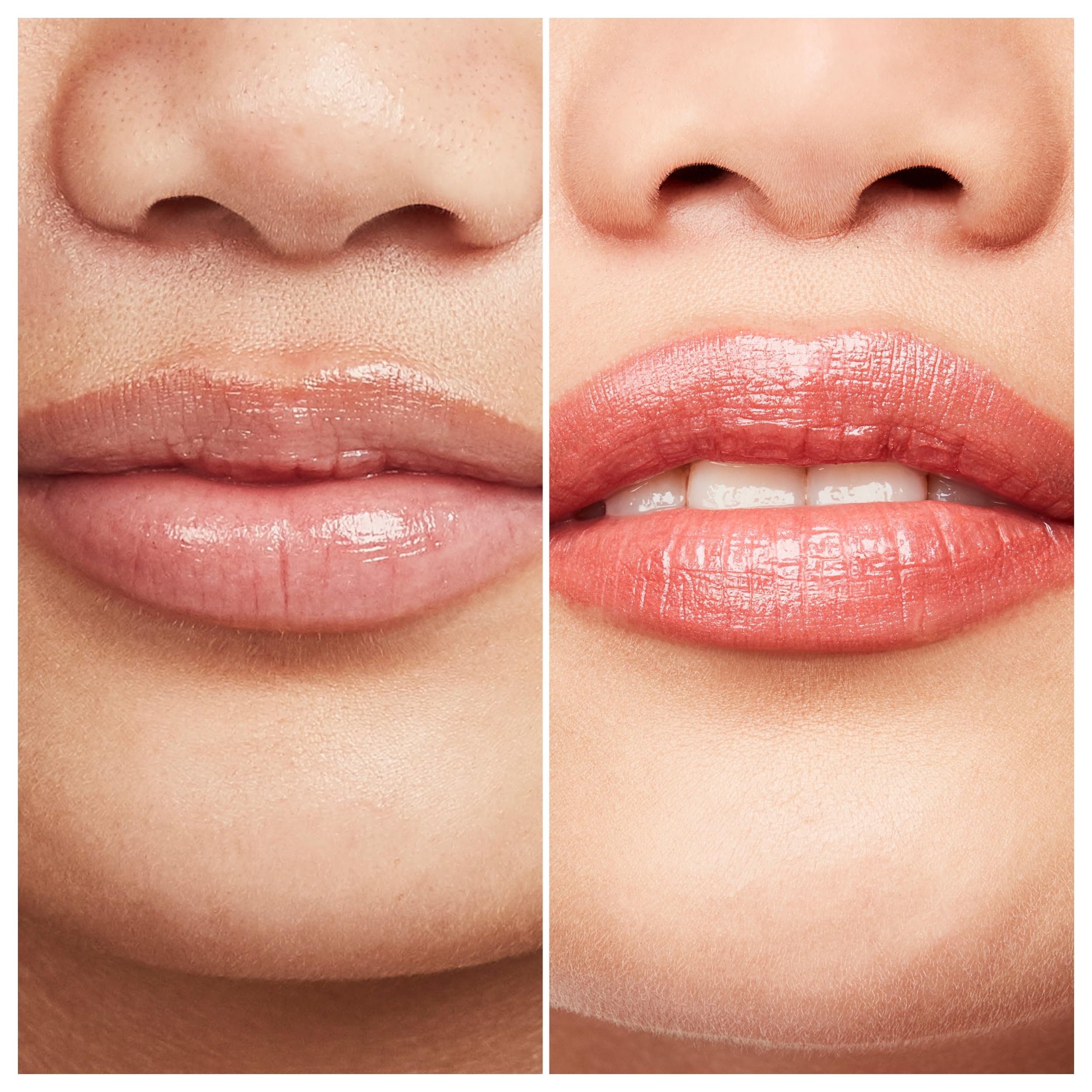Rimmel Lasting Finish Lipstick Candy on lips displaying vivid shade