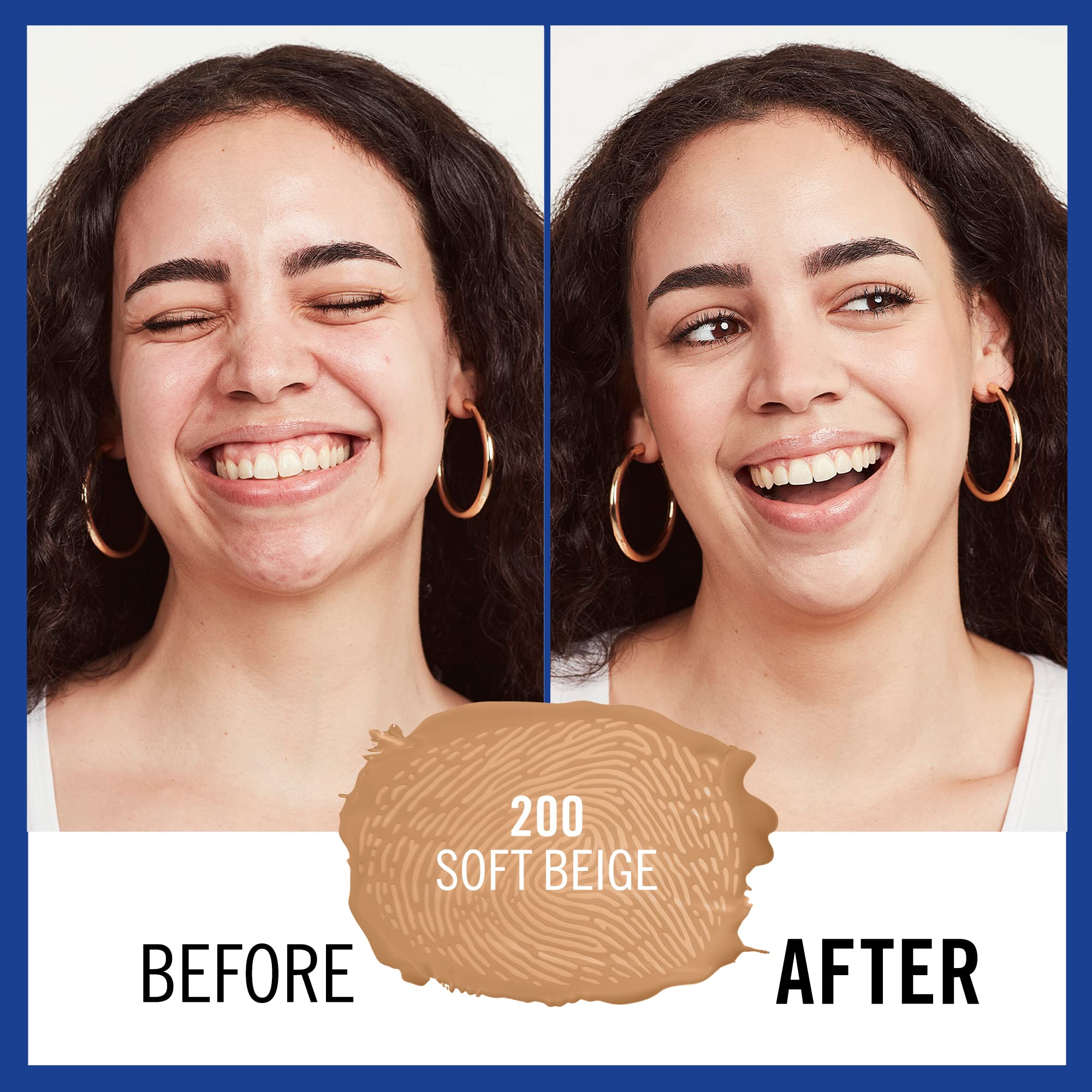 Rimmel Match Perfection Foundation SPF20 Soft Beige texture close-up for a smooth finish