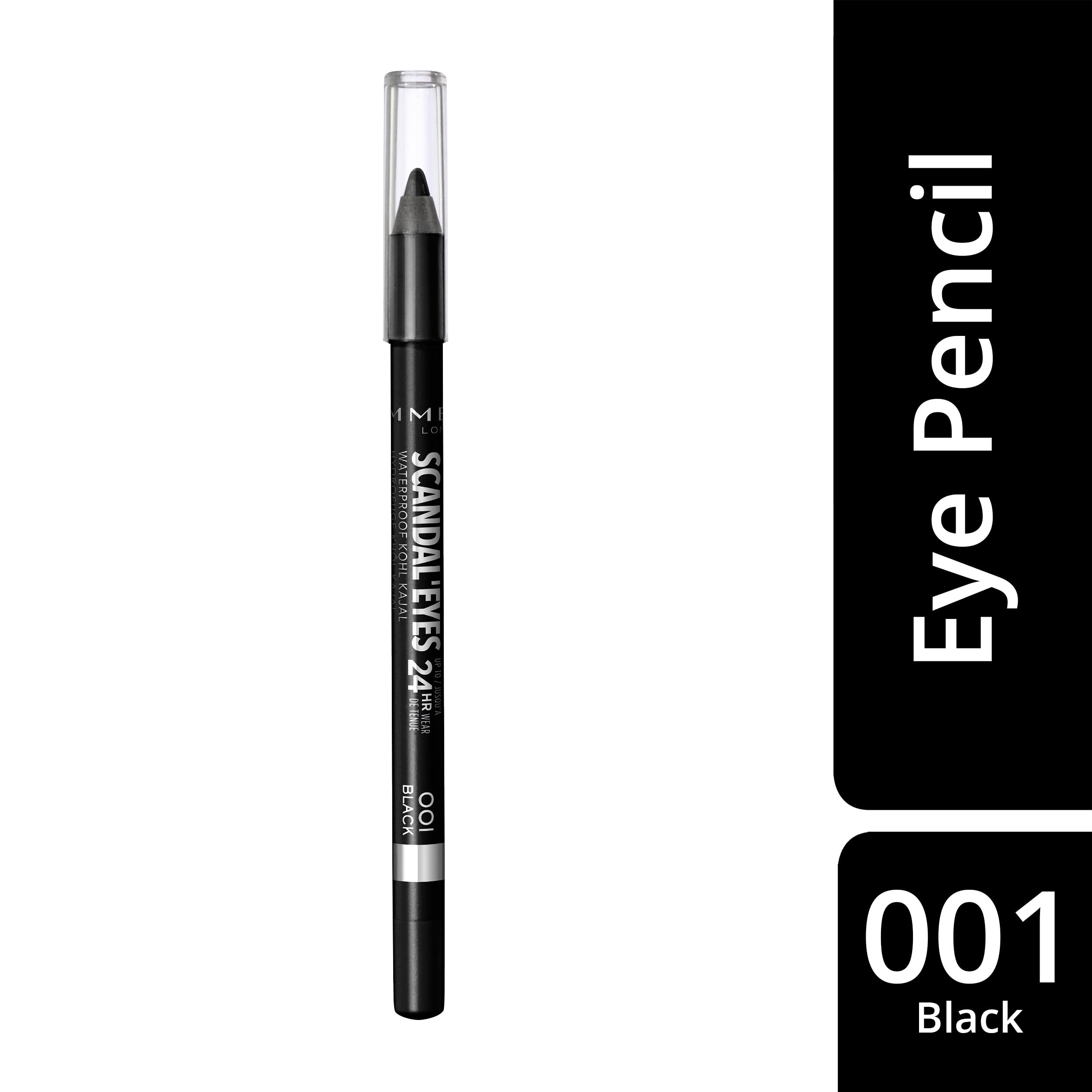 Rimmel Scandal'eyes waterproof liner swatch resisting smudge throughout day.