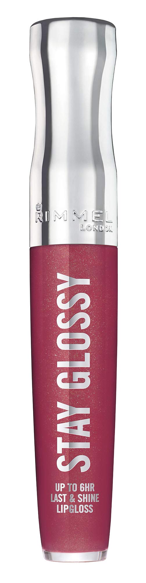 Rimmel Stay Glossy wand application demonstrates precise, lip-hugging control.