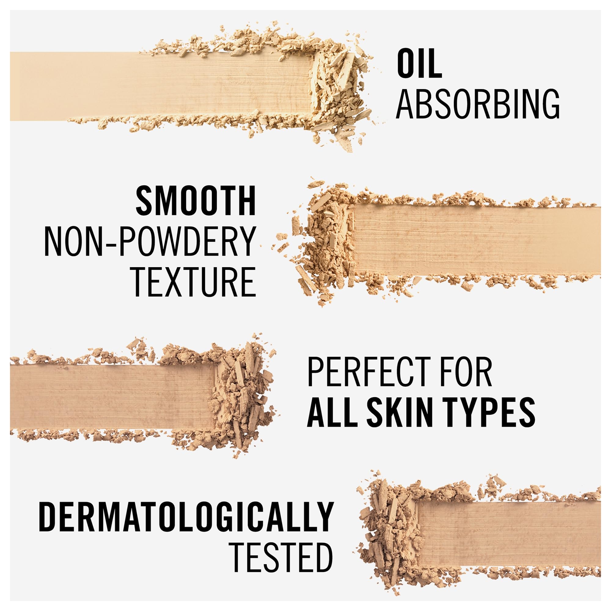 Rimmel Stay Matte Powder Sandstorm close-up shows a velvety matte finish.