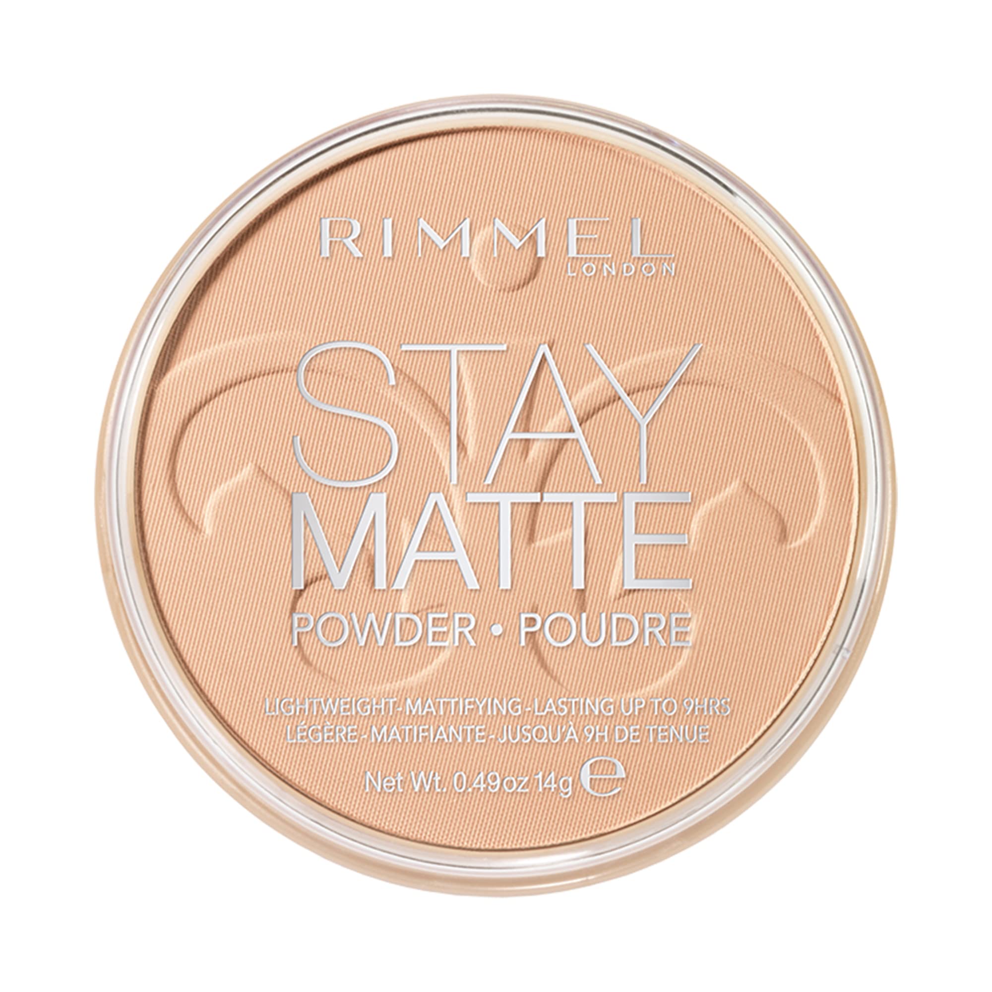 Rimmel Stay Matte Powder Sandstorm texture close-up reveals silky, even coverage.