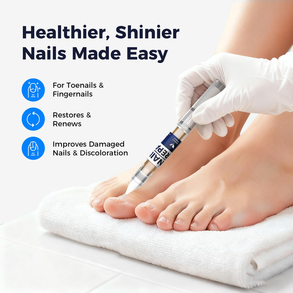 Rinlus ginger and tea tree oil ingredients offer soothing care for nails.