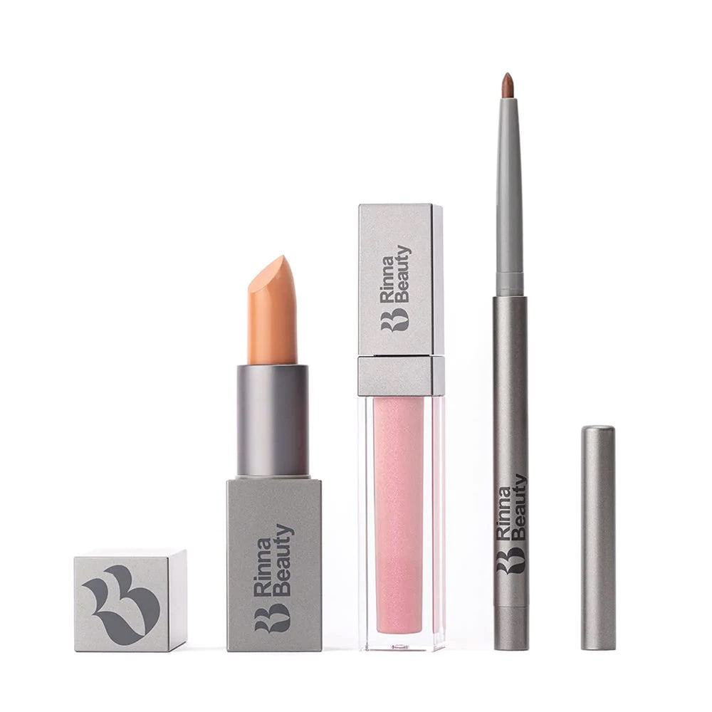 Rinna Beauty Icon Lip Kit Delilah packaging showcases premium all-in-one lip kit.