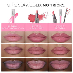 Rinna Beauty Icon Lip Kit Pinky lipstick swatch with vibrant, long-lasting color
