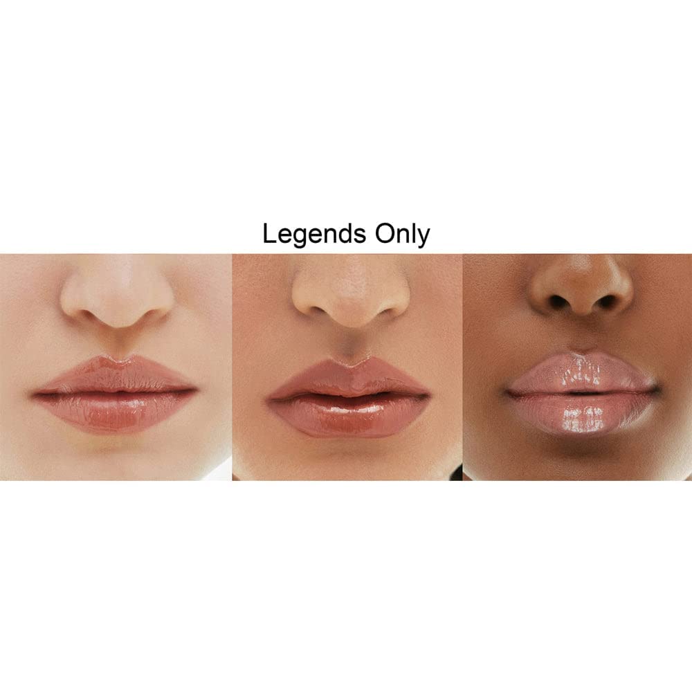 Rinna Beauty Rose All Day Lipstick swatch showing creamy nude-peach color.