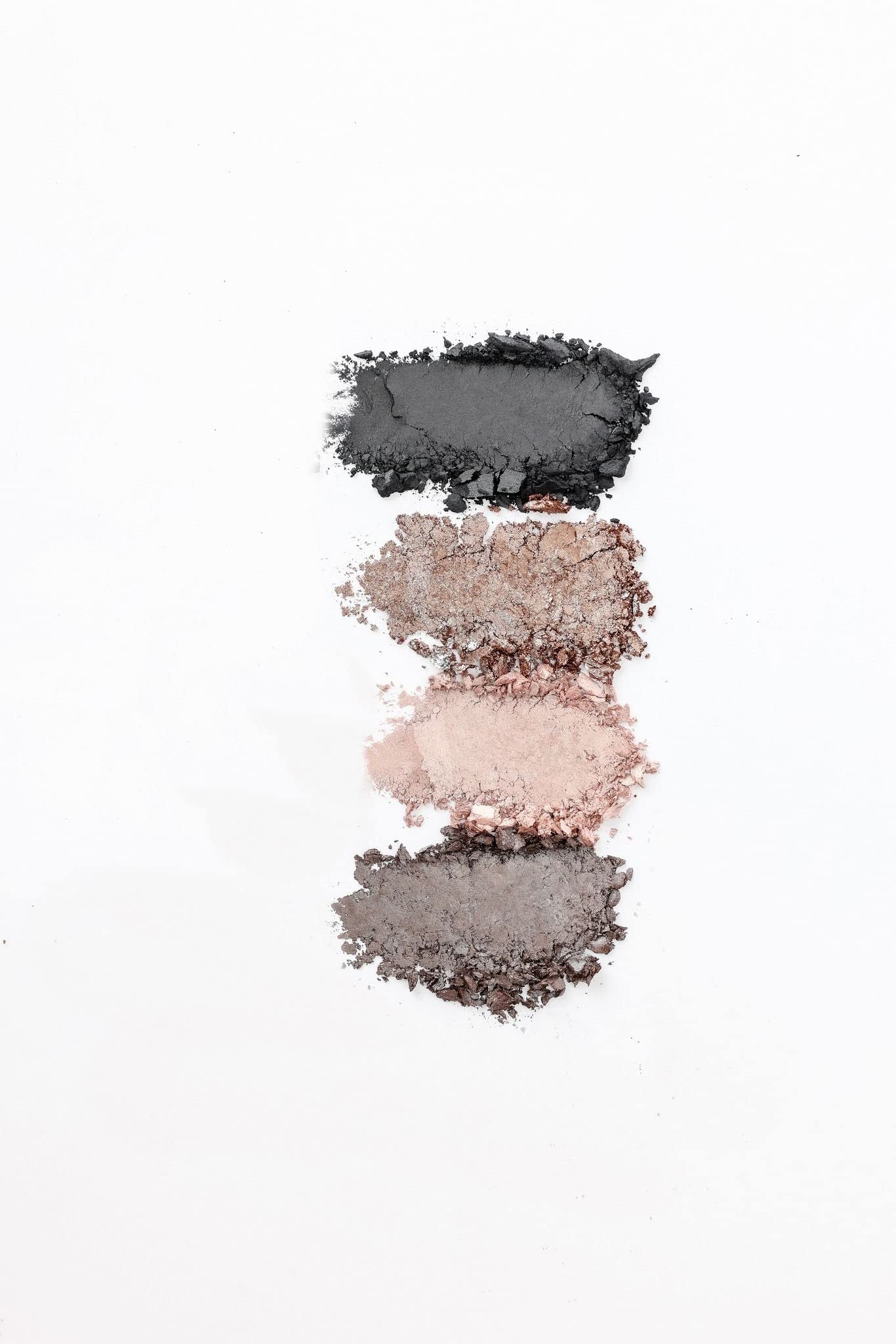 Rinna Beauty Smokey Quad Palette includes matte black, silver, gunmetal, and white