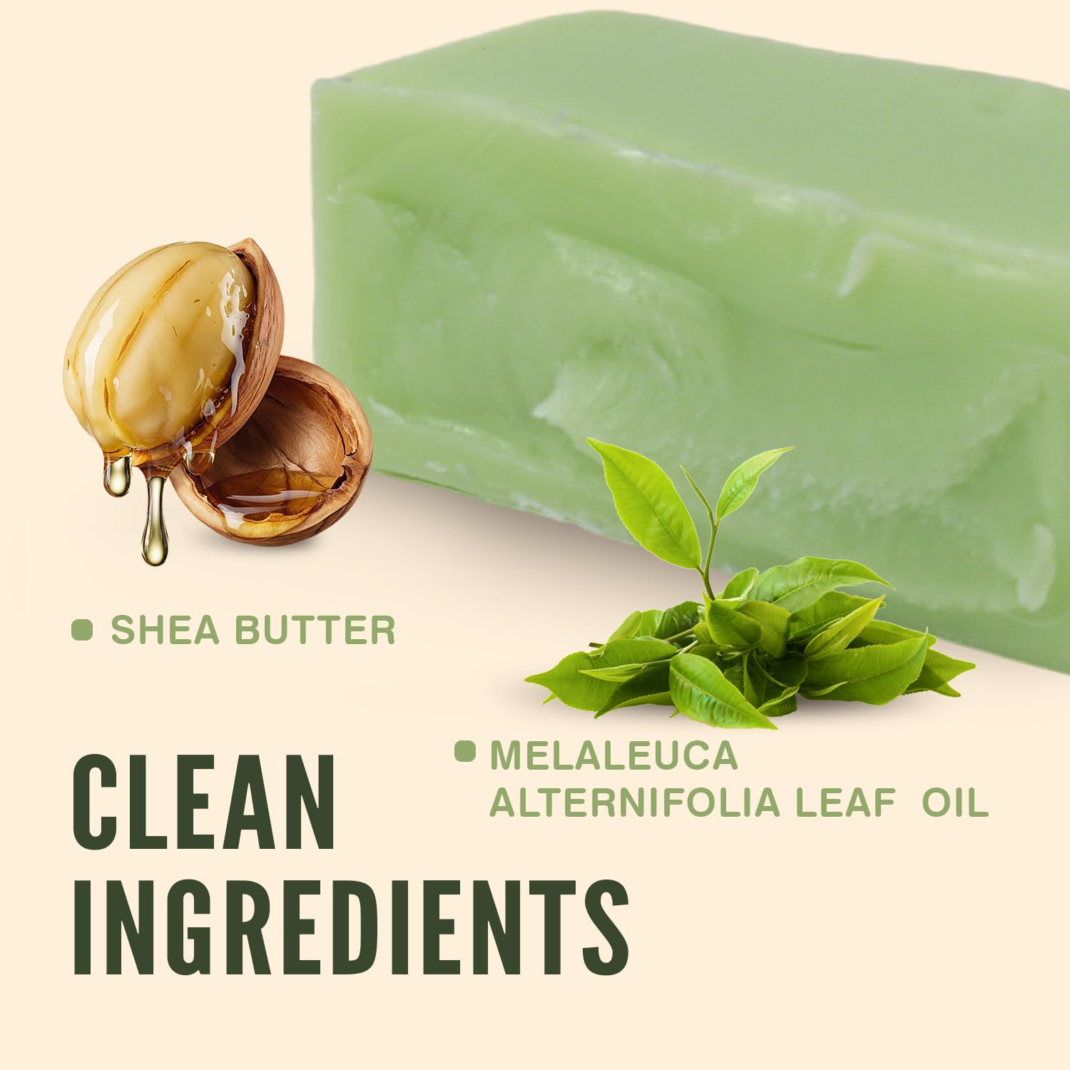 Rinse & Robust tea tree soap bar beard care and gentle cleansing