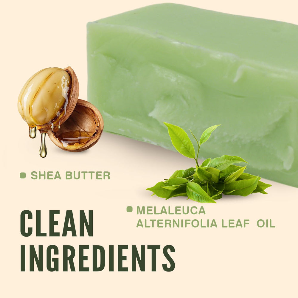 Rinse & Robust tea tree soap bar beard care and gentle cleansing