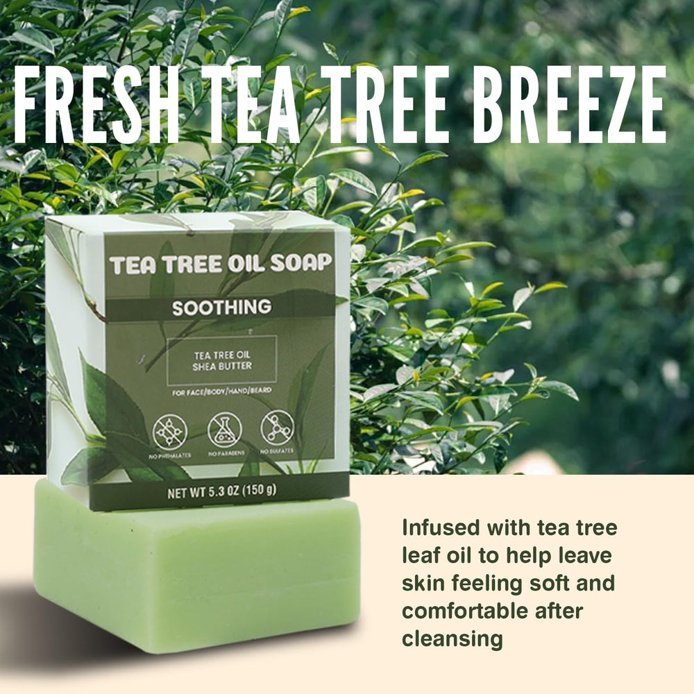 Rinse & Robust tea tree soap bar hands cleansing after workouts