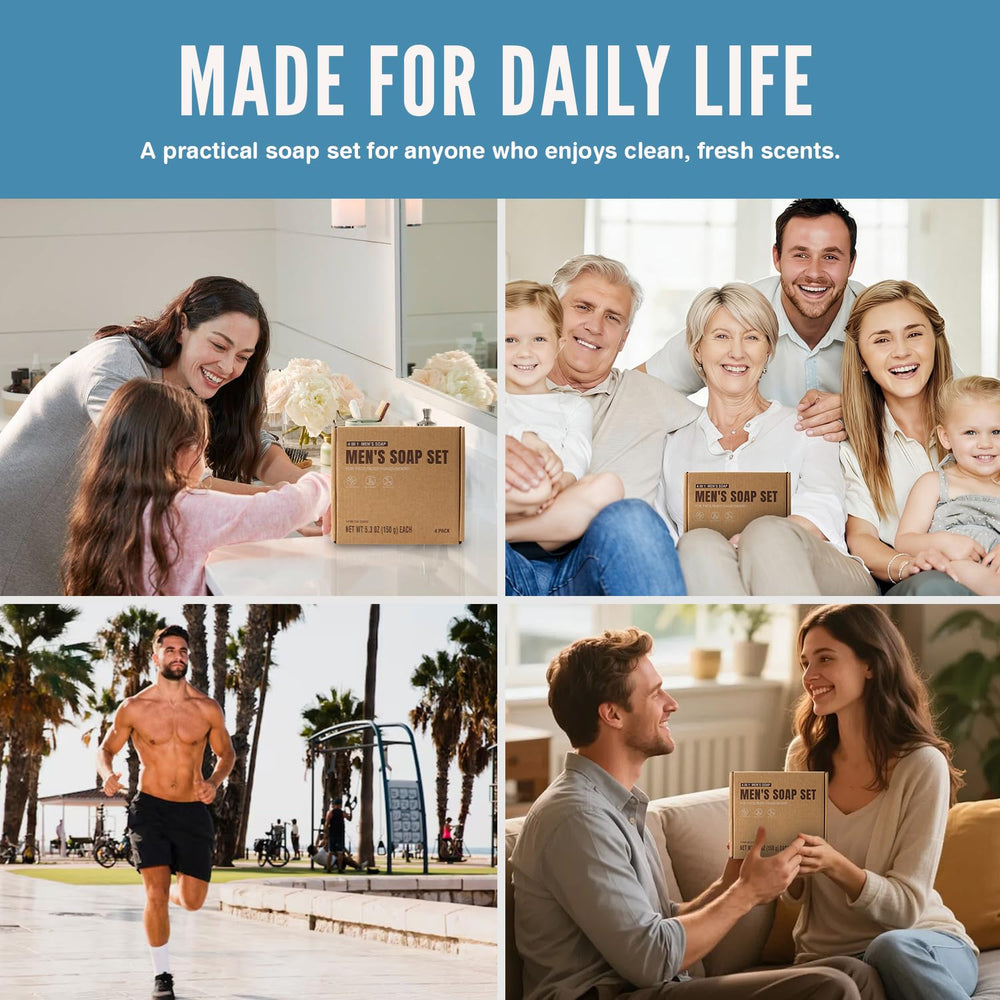 Rinse and Robust four-pack display showing value and gifting potential.