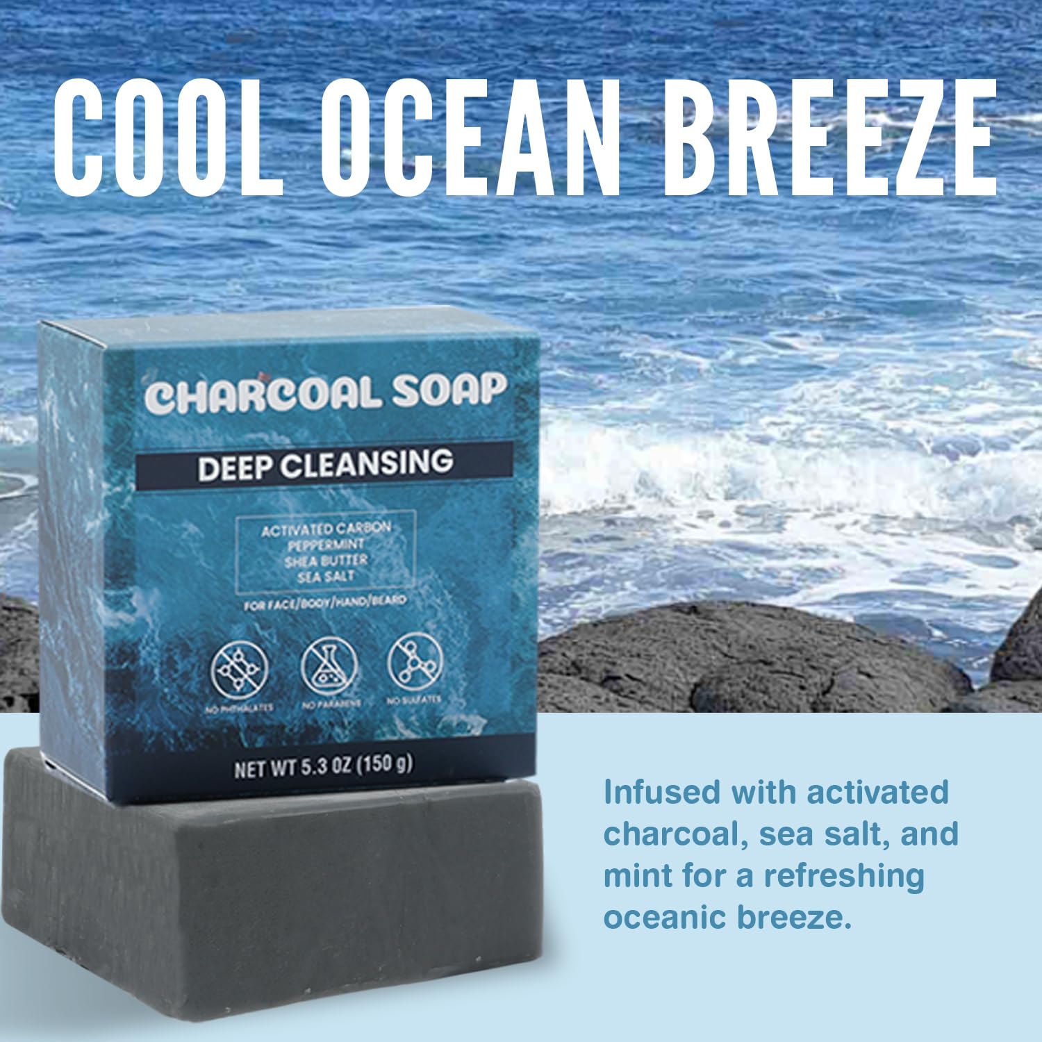 Rinse and Robust shea butter-enriched bar for gentle hydration.