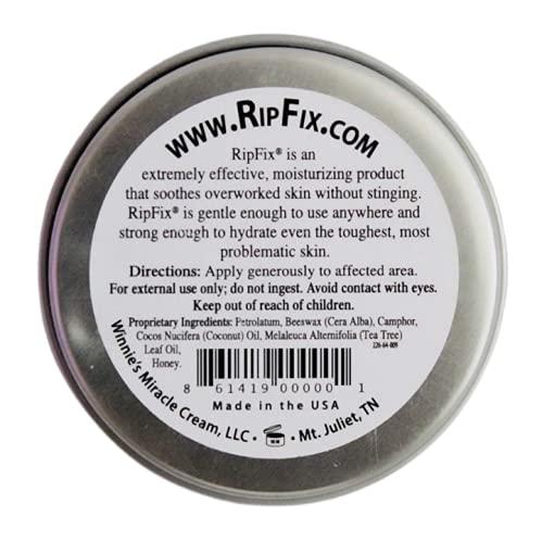 Rich balm texture of RipFix ideal for soothing rough skin.