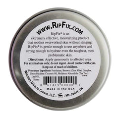 Rich balm texture of RipFix ideal for soothing rough skin.