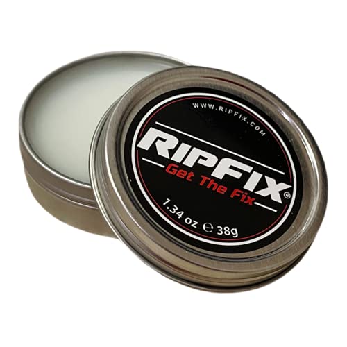 Gymnast prepping hands with RipFix before training.