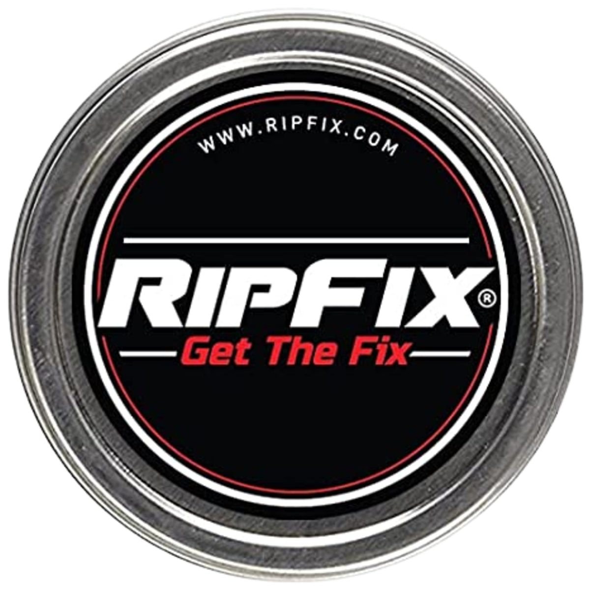 RipFix hand repair balm tin close-up showing smooth texture for dry hands.