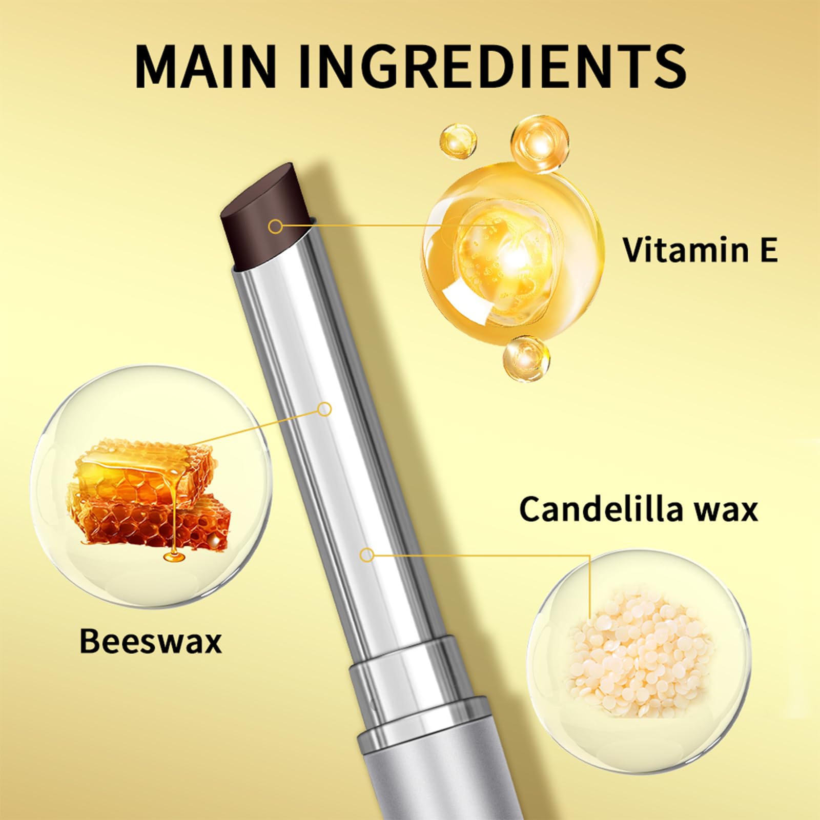 Riroenst Honey Lip Balm tube close-up showing smooth application.