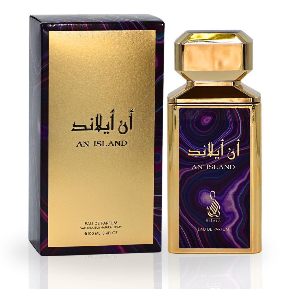 RISALA An Island EDP spray bottle front view, oceanic freshness for daily wear